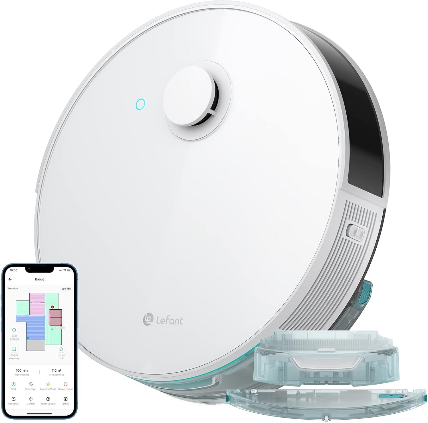 Baolubao Smartwatch Donna Uomo, 10 ATM Impermeabil con Cardiofrequenzimetro/SpO2/Sonno/Contapassi, Notifiche Smart Watch Orologio Fitness Activity Tracker per iOS Android (2 cinturini)