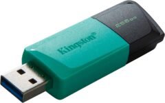 Kingston DataTraveler Exodia M PenDrive USB 3.2 Gen 1 DTXM/256GB- con cappuccio removibile (Nero + Verde ottanio)