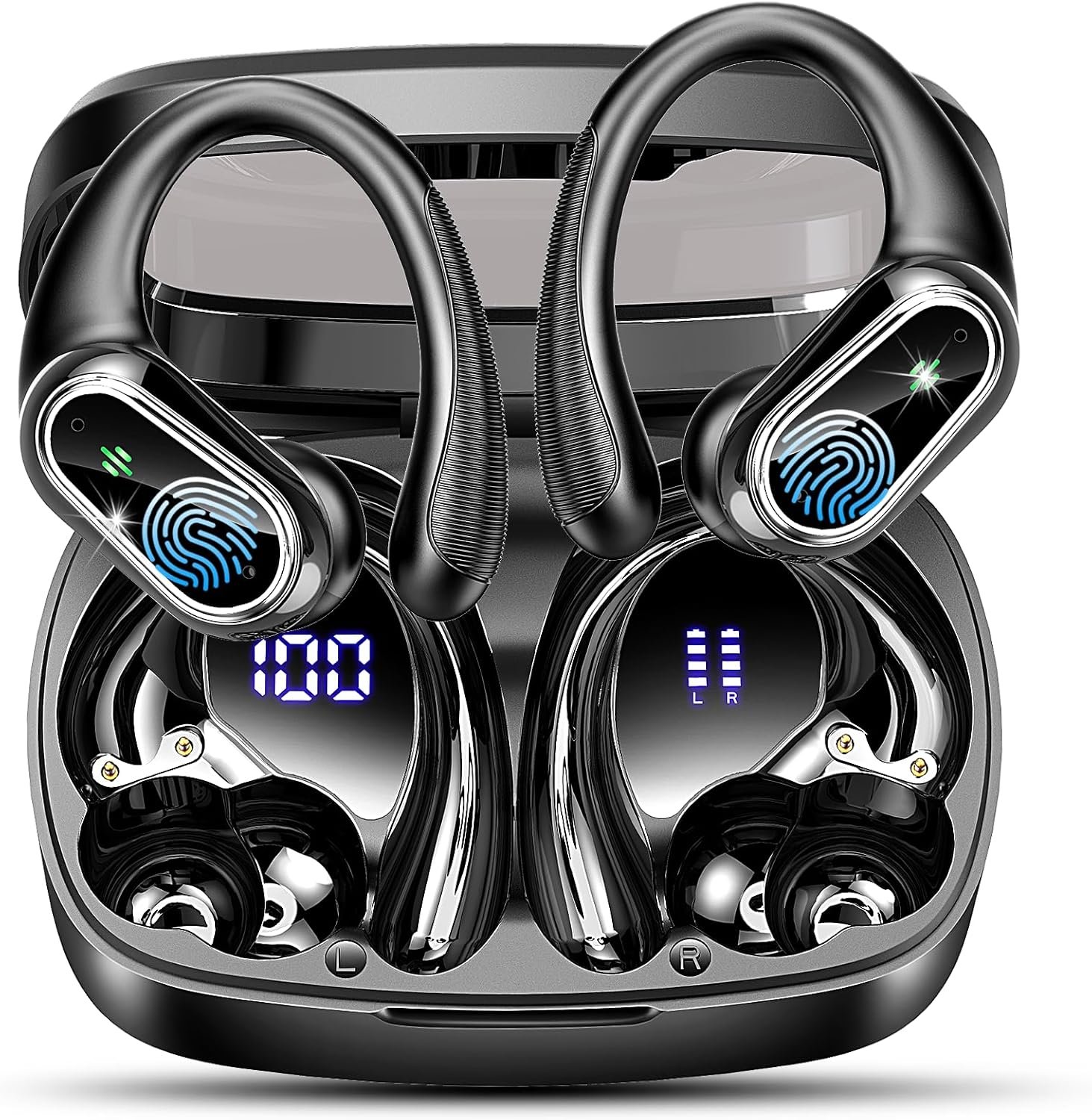 Ventilatore Portatile, Mini Ventilatore Portatile USB Ricaricabile con 5 Velocità, Ventilatori Portatili Silenzioso Ventilatore a Mano Piccolo, Ventilatore a Batteria da 4500 mAh per Viaggi Ufficio