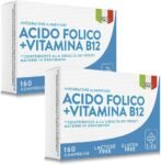 Acido Folico 400 μg Con B12 320 Compresse PiùLife, 1 Al Giorno, Folina Integratore Acido Folico E Vitamina B12, Energia Contro Stanchezza E Affaticamento, Mamma