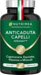 Anticaduta Capelli Nutrimea | Integratore con Keranat™, Equiseto e Capelvenere | Ricco di Biotina, Zinco e Selenio | 60 Capsule | Nutrimea
