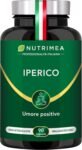 Iperico | Erba di San Giovanni | Integratore per il Buon Umore | Alto Dosaggio di Ipericina | 100% Naturale | 90 Capsule di Origine Vegetale | Nutrimea | IT