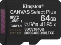 Kingston Canvas Select Plus Scheda di memoria microSD 64GB micSDXC Gen3 100R A1 Adattatore SD non incluso – SDCS3/64GBSP