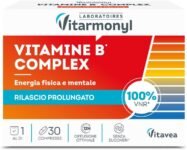 Vitamine B Complex – Energia Fisica e Mentale – Integratori Stanchezza – Multivitaminico – Vitamina B – Senza Zuccheri – 30 Compresse – Vitarmonyl
