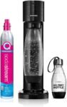 SodaStream Gasatore Gaia Nero d’Acqua per realizzare Acqua Frizzante, Include 1 Bottiglia da 1 Litro, 1 Bottiglia da 0,5 L e 1 Cilindro di Anidride Carbonica Co2 Alimentare da 425gr con Attacco Rapico