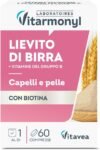 Lievito di Birra – Per Capelli e Pelle – Con Biotina – Con Vitamina B12, B2, B3, B6, B9, B1 – 60 Compresse – Vitarmonyl