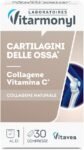Collagene e Vitamina C – Cartilagini, Articolazioni, Mobilità Articolare – Per Pelle Tonica – Collagene Marino 300 mg, Vitamina C 80mg – 30 Compresse – Vitarmonyl