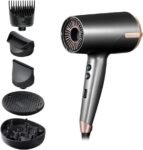 Remington ONE Asciugacapelli 2000W – Asciuga, Arriccia e Genera Onde Naturali – 5 accessori: flyaway, 2 diffusori, bocchetta per styling, 8 combinazioni di riscaldamento e velocità, D6078