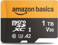 Amazon Basics Scheda microSDXC da 1 TB con Adattatore, Velocità di Lettura fino a 200 MB/s, Confezione da 1