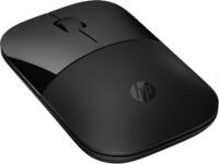 HP Z3700 Mouse Wireless, Sensore Preciso, Tecnologia LED Blue, 1200 DPI, 3 Pulsanti, Rotella Scorrimento, Ricevitore USB Wireless 2.4 GHz Incluso, Design Pratico e Confortevole, Nero