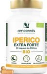 Iperico BIO | Erba di San Giovanni | Concentrato di Ipericina | Buon Umore, Rilassamento, Sonno | 90 capsule vegane da 350 mg | Qualità Superiore