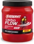 Enervit Carbo Flow Integratore Energetico Pre-Gara o Allenamento Intenso, con Isomaltulosio e Flavanoli del Cacao per Favorire una Performance Sportiva Ottimale, Vegan, Barattolo da 400g