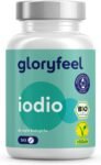 Iodio da Alghe Biologiche, 225 µg Dosaggio ottimale, 365 Compresse, Qualità Biologica Certificata, Iodio Naturale al 100% da Alghe Brune, Funzione Tiroidea + Ormoni, Vegan e Testato in Laboratorio