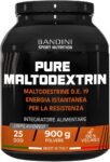 Bandini® Pure Maltodextrin – Maltodestrine in Polvere Vegane – Integratore a base di Carboidrati per Sportivi – Rilascio Lento e Costante di Energia – Recupero muscolare rapido – Confezione da 900g