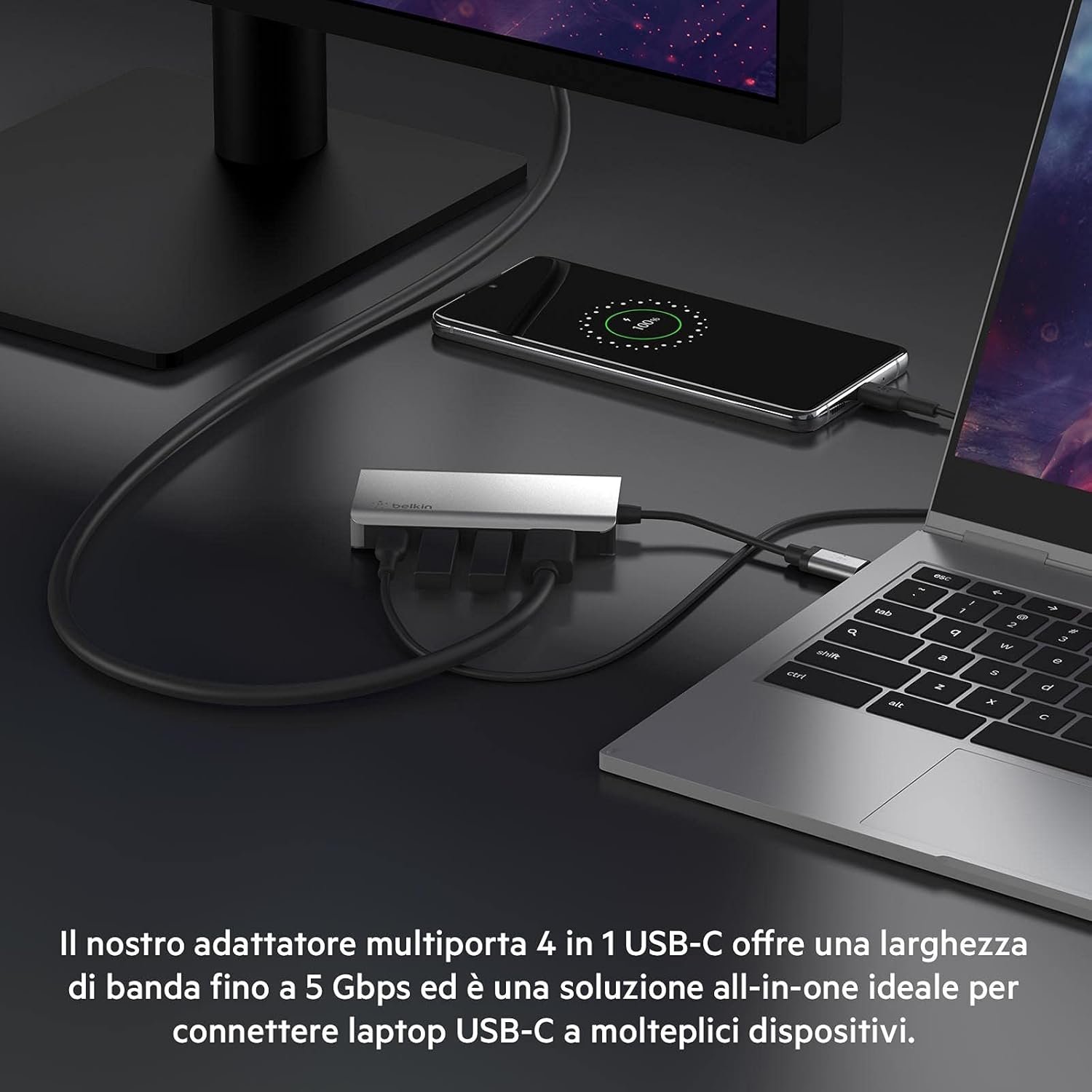 Amazon Essentials Body a Maniche Lunghe, Pacco da 6