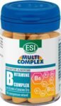 ESI – Multicomplex Vitamine B, Integratore Alimentare Multivitaminico del Gruppo B, con Selenio, a Rilascio Prolungato, Riduce Stress e Affaticamento, Ideale nei Cambi di Stagione, 50 Compresse