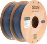 eSUN Filamento per Stampante 3D PLA Opaco Aggiornato, Filamento PLA Opaco da 1.75mm, 1 kg per bobina, 2 bobine per stampanti 3D,Grigio scuro