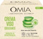 Omia, Crema Viso Idratante all’Aloe Vera del Salento, Idrata e Rinfresca la Pelle del Viso, Senza Siliconi e Coloranti, Adatta a Tutti i Tipi di Pelle, 75 ml