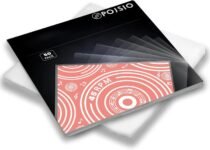 POJSIO 50 Pz. Buste Vinili 45 Giri Esterne 7 Pollici,Custodia Vinili 45 Giri Cover Vinili 45 Giri Trasparenti Per Singoli LP/7” Dischi,Buste Vinile 45 Giri Protezione Polipropilene Vinile Copertine