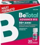 Be-Total Advance B12 Integratore Alimentare Con Vitamina B12, per fornire un sostegno in caso di stanchezza fisica e mentale dopo i 50 anni, 30 Flaconcini