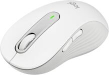 Logitech Signature M650 L Mouse wireless – Per mani grandi, Durata Batteria 2 anni, Clic Silenziosi, Tasti Personalizzabili, Bluetooth, per PC/Mac/Più dispositivi/Chromebook – Bianco
