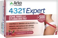 Arkopharma 4321 Expert Zone Ribelli – Integratore Alimentare – Per Pancia, Glutei e Cosce – Complesso di Ascofillo e Uva – 1 Confezione da 60 Capsule