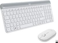 Logitech MK470 Kit Mouse e Tastiera, Layout Italiano Qwerty, Bianco