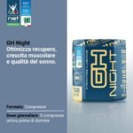 NET Integratori Farmacia GH NIGHT – 150 cps Integratore per il Recupero Muscolare durante il Riposo Notturno – Supporto del Sonno e Benessere con Melatonina, GABA e Ashwagandha