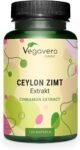 CANNELLA Vegavero® | 2500 mg | CEYLON Cinnamon | 4 mesi di Fornitura | Vegan | 100% Natural Zimt | Per Metabolismo e Antiossidante | No OGM e Senza additivi