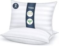 TESQ Cuscini Letto 50×70 cm Set di 2 Cuscino Morbidi e Confortevoli, Qualità Alberghiera di Lusso, Traspiranti e Anallergici, Ideali per Chi Dorme di Lato, sulla Schiena e a Pancia in Giù, Lavabili