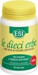 ESI – Le Dieci Erbe Psillio, Integratore Alimentare a Base di Psyllium, per la Regolarità del Transito Intestinale, Senza Glutine e Vegan, 60 Naturcaps