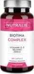 Biotina Capelli 10000 mcg – Crescita Capelli Unghie e Pelle – Zinco Selenio Vit E D – Integratore Capelli Donna Uomo – Biotina Capelli – Alto Dosaggio – Hair Growth 120 Capsule Vegane – Nutralie