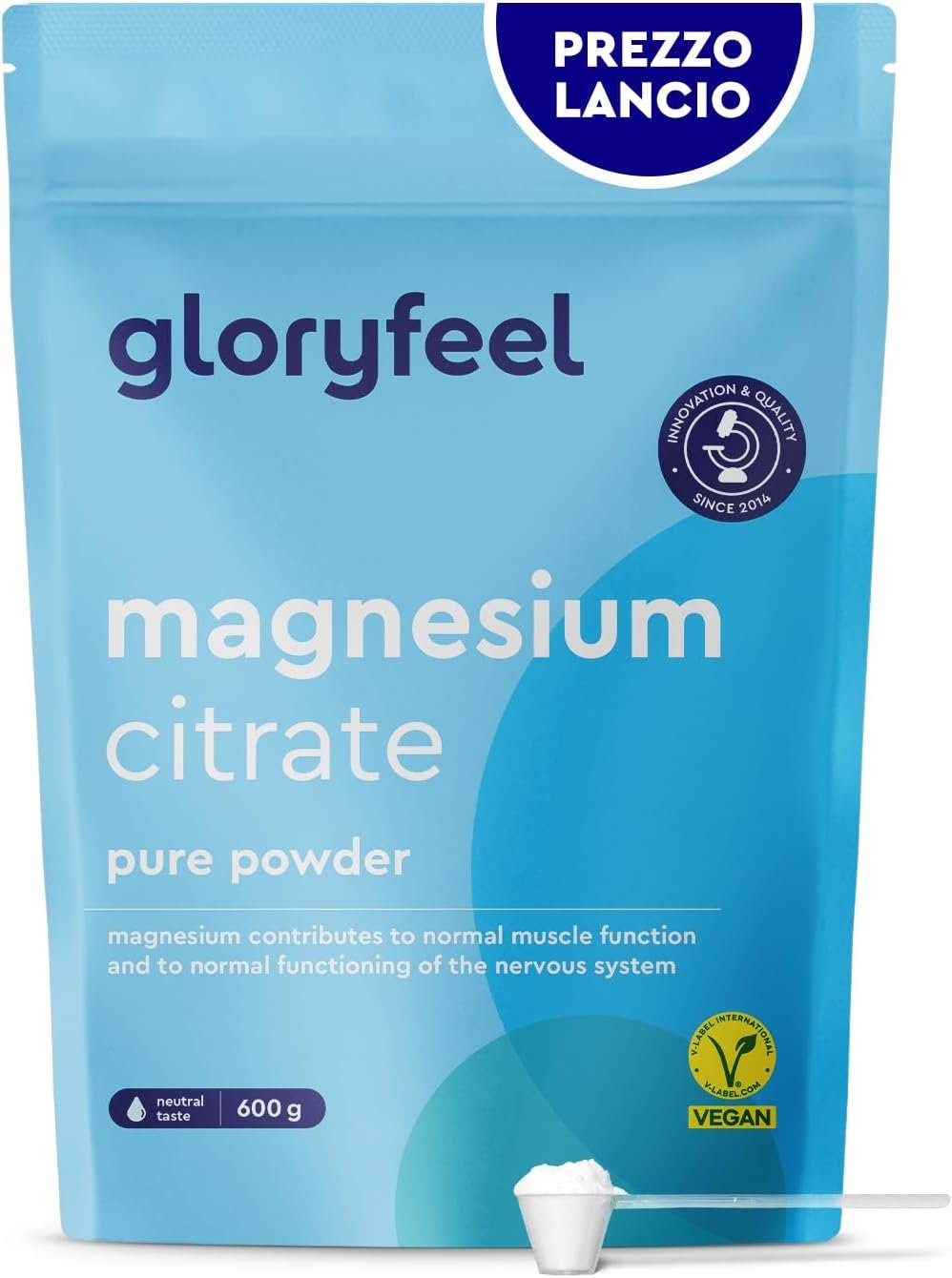 Magnesio Bisglicinato Capsule x180 | 3 Mesi di Fornitura | 300mg Mg Elementare = 1500mg Magnesio Bisglicinato Polvere Tamponato | Magnesio Glicinato Con Glicina | VitaBright Magnesium Glycinate