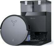 ECOVACS DEEBOT X8 OMNI Robot Aspirapolvere Lavapavimenti, 18000Pa, Spazzola OZMO ROLLER, Auto-Lavaggio e Svuotamento Istantanei, Pulizia Moci con Acqua Calda a 75℃, Asciugatura ad Aria Calda, Nero