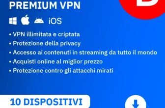 Bitdefender Premium VPN 2023 | 10 dispositivi | 1 anno | PC/Mac/Mobile| Codice d’attivazione via email