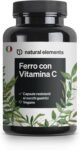 Integratore Ferro 20 mg (da bisglicinato ferroso) per capsula – con 42 mg di vitamina C naturale – vegano, insapore – 180 capsule – materia prima pregiata: FerrochelTM (chelato di ferro)