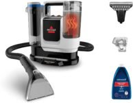 BISSELL SpotClean ProHeat Advanced, Lavatappeti, Pulitore per tappeti e tappezzeria, Lava tappezzeria, Motore 1125W, Pulizia tripla macchie ostinate, Compatto multi-superficie, Filaire, 3924N