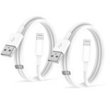 Cavo For IPhone Originale For Apple Certificato MFi,Cavetto USB Lightning Ricarica 2Pezzi 1M+1M For iPhone 14 Pro Max/13/12/11/XR/XS/X 8/7/6s/6/5/Plus/SE/SE 2/iPad Mini 4 caricatore cavi