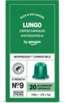 by Amazon Capsule in alluminio di caffè Lungo compatibili con Nespresso, tostatura media, 20 unità, Certificato Rainforest Alliance