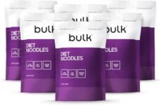 Bulk Spaghetti dietetici, Noodle di Konjac, glucomannano, 200 g, Confezione da 6