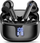 Cuffie Bluetooth Auricolari Bluetooth 5.3, Cuffie Wireless in Ear con 4 ENC HD Mics, 40 Ore HiFi Stereo con Display LED, Cuffiette Sport IP7 Impermeabile, USB-C, Cuffie Senza Fili per Android/iOS