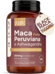 Maca Peruviana Nera Alto Dosaggio – Estratto 100:1 + Tribulus + Zinco + Arginina – Energia, Vitalità, Vigore – Forza Fisica – 90 Compresse Vegan