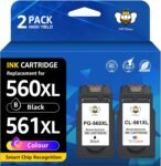 CMYBabee 560 561 XL Cartucce d’Inchiostro Sostituzione per Canon 560 561 XL compatibili con Canon PIXMA TS7450i TS7450a TS5350i TS5350a TS5351i TS7451i TS7450 TS5350 TS5352 (2 pz. Nero + Colore)