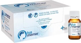 Integratore Memoria e Concentrazione, con Arginina, Colina e Vitamina B12, Senza Glutine e Senza Lattosio, 15 flaconcini da 10 ml, Tuamemor