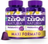 Zzzquil Natura Integratore Per Il Sonno, Con Melatonina Per Dormire Ed Estratti Di Lavanda, Valeriana E Camomilla. Maxi Formato 2X72 Pastiglie Gommose