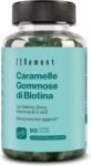 Biotina caramelle gommose – 6.000 μg di biotina per dose giornaliera – 90 Gummies Vegane ad alto dosaggio – Gusto frutti di bosco – vegano e senza zucchero – integratori vitamine capelli – Zenement