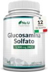 Glucosamina Solfato 1500 mg 2KCl Alto Dosaggio – 365 Compresse non Capsule – 1 Anno di Durata – Integratore per Articolazioni – Prodotto in Europa – Nu U Nutrition