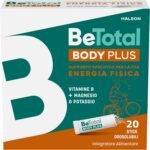 Be-Total Body Plus, Integratore Alimentare a base di vitamine del gruppo B, con Magnesio e Potassio contro stanchezza e debolezza muscolare, 20 Bustine