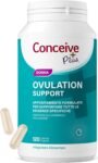 Conceive Plus Ovulation Support, Supporto per policistico e Ovulazione, Myo-Inositolo e D-Chiro-Inositolo, 120 capsule