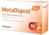 MetaDigest Total – Riduce il Gonfiore e Sostiene la Digestione in Modo Naturale e Veloce – 60 Capsule